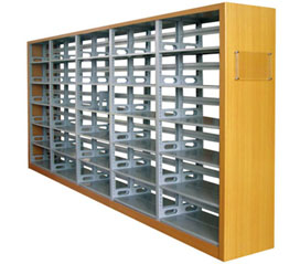 Estantería de biblioteca de 3 verticales (T8-MB3)